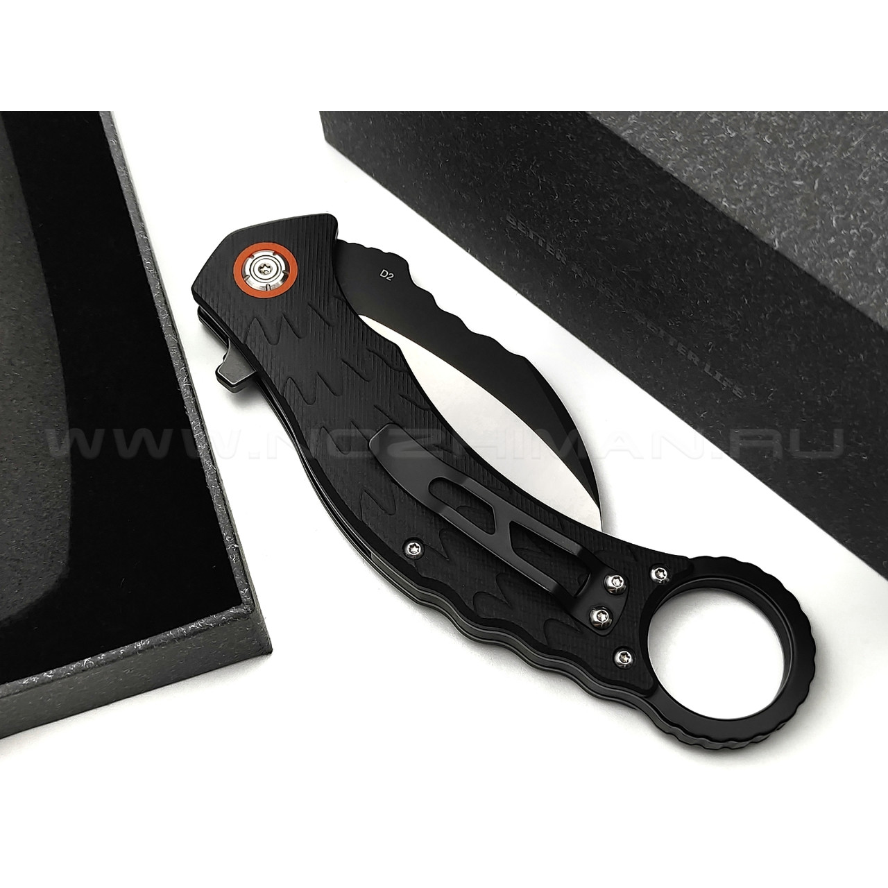 Нож QSP Eagle QS120-B сталь D2, рукоять G10 black