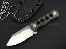Нож QSP Canary QS141-C1 сталь 14C28, рукоять Micarta green