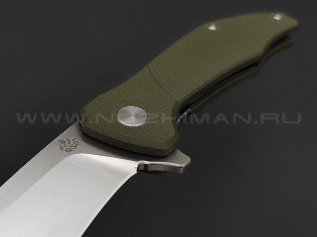 Нож QSP Raven QS122-B сталь D2, рукоять G10 OD green