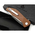 Нож QSP Raven QS122-A сталь D2, рукоять G10 brown