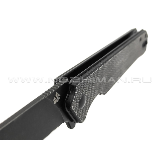 Нож QSP Mamba V2 QS111-G2 сталь D2 блэквош, рукоять Micarta Black