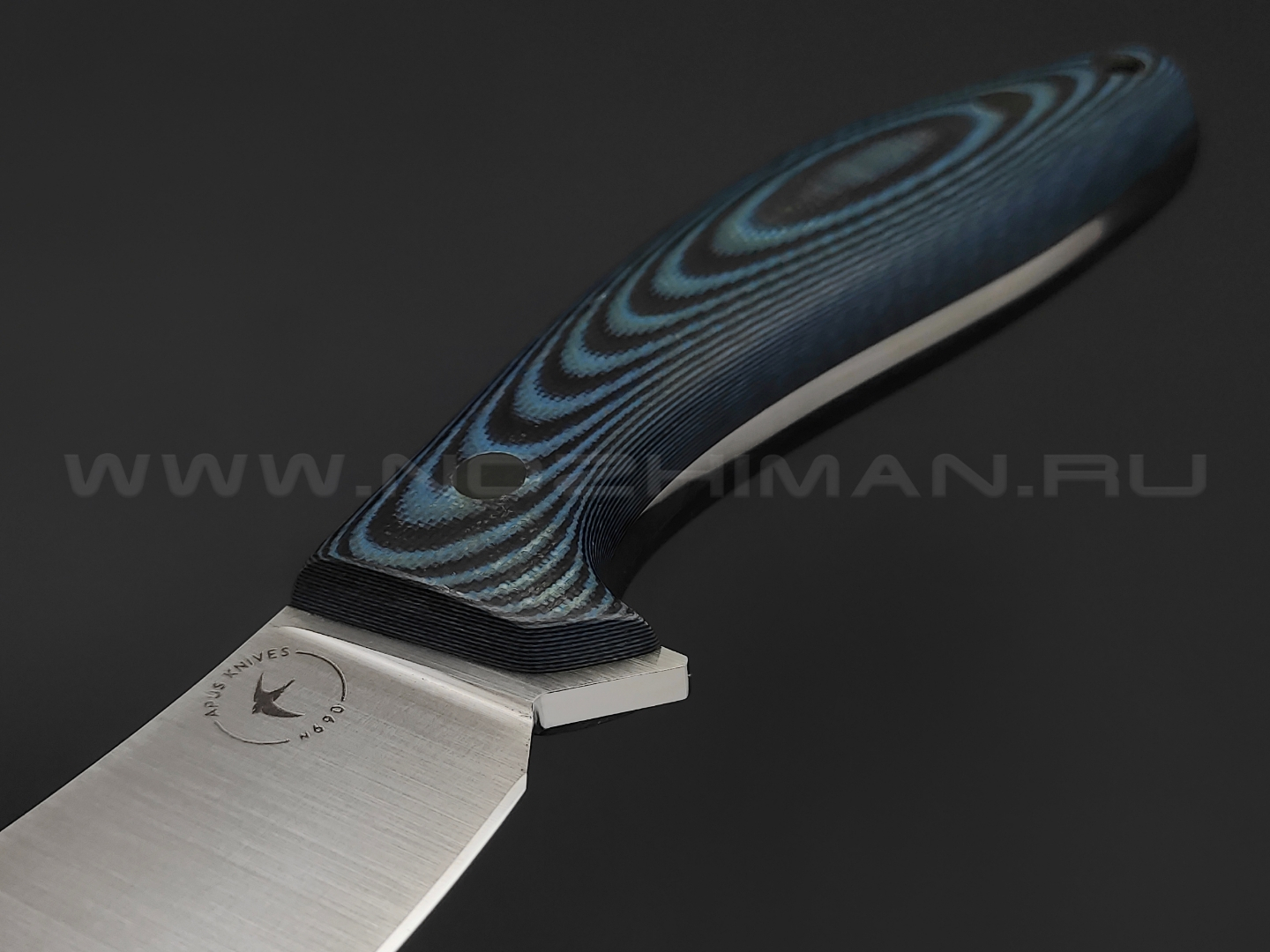 Apus Knives нож Narbus сталь N690, рукоять G10 black & blue
