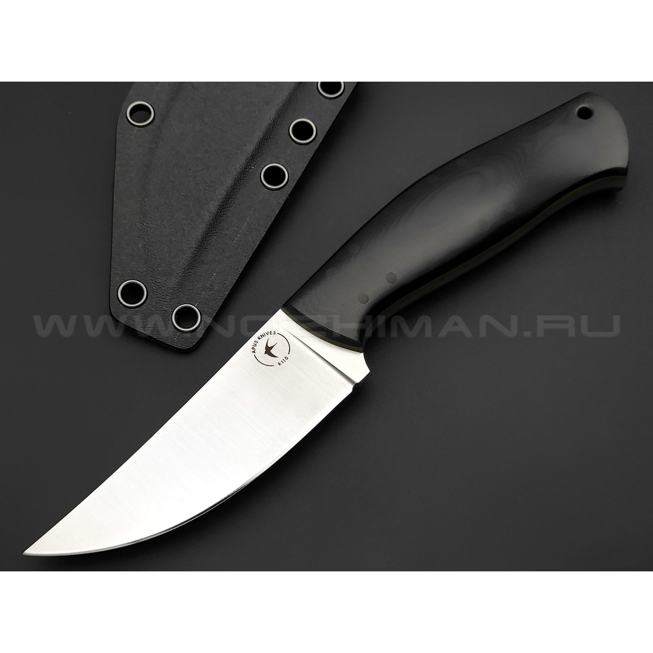 Апус нож Торн сталь K110, рукоять G10 чёрный