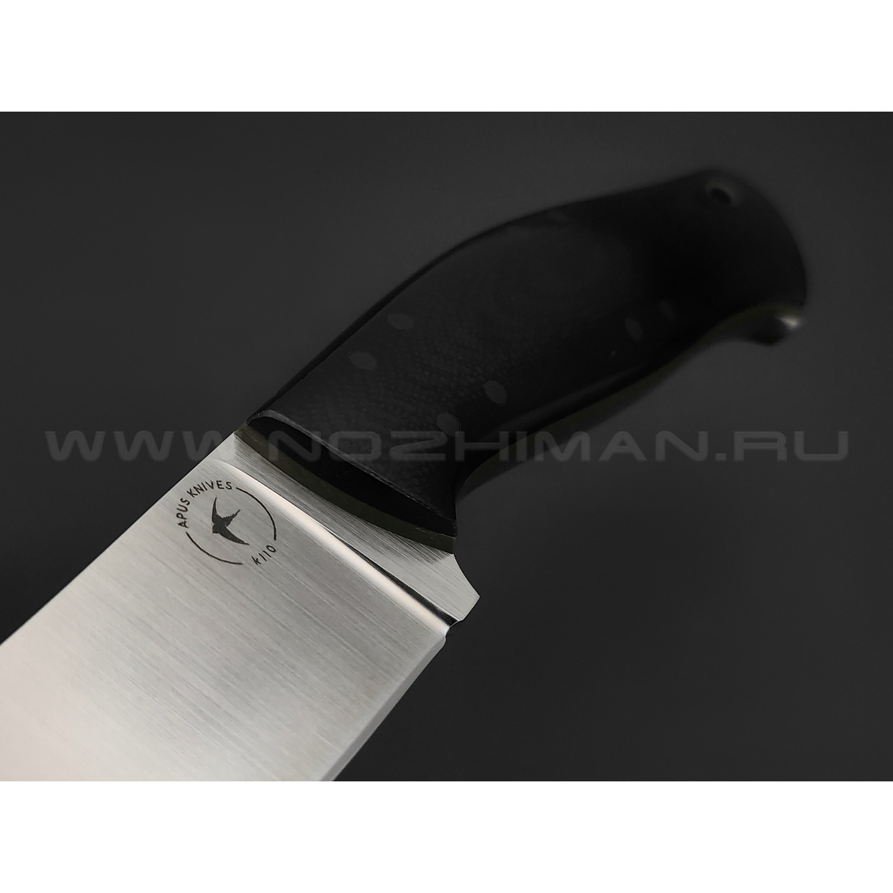 Апус нож Торн сталь K110, рукоять G10 чёрный