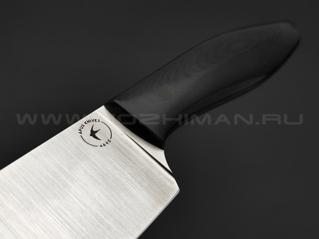Apus Knives нож Shef сталь N690, рукоять Micarta black