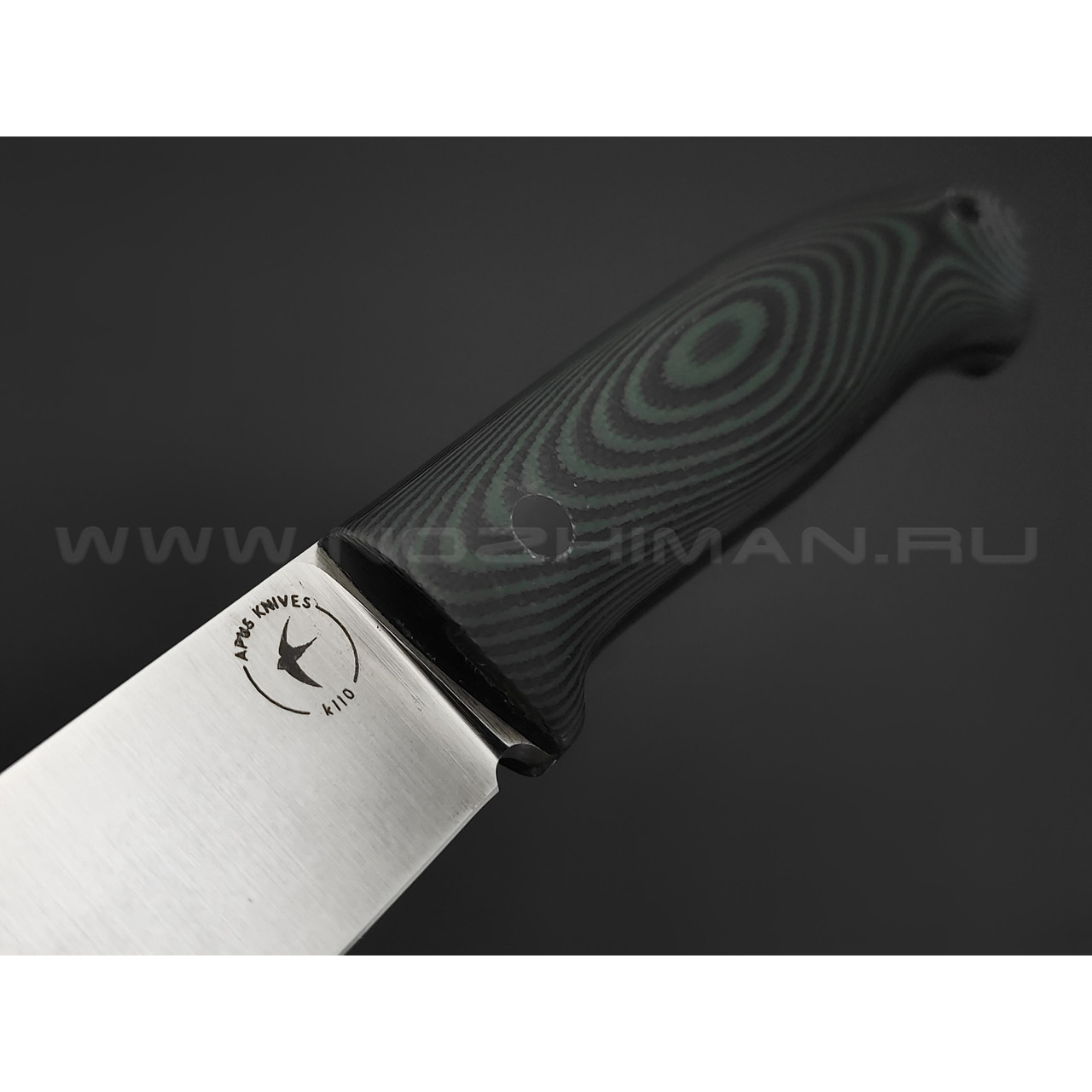 Апус нож Гуард Дог сталь K110, рукоять G10 чёрно-зеленый