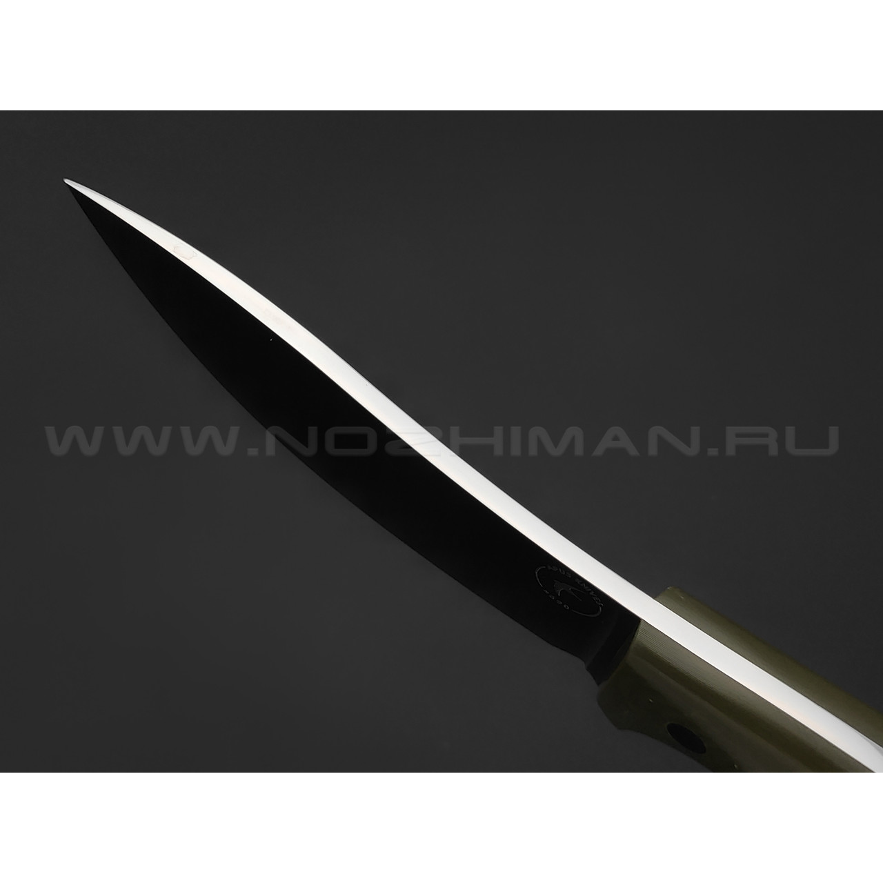 Апус нож Нарбус сталь N690, рукоять G10 олива