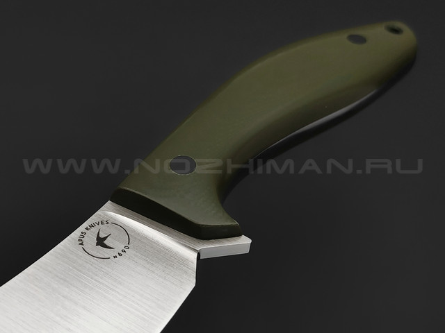 Apus Knives нож Narbus сталь N690, рукоять G10 OD green