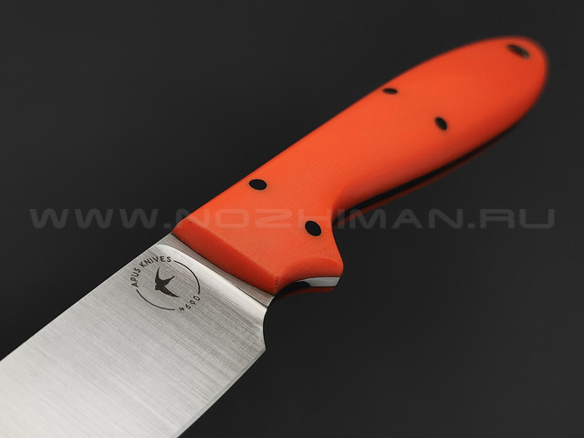 Apus Knives нож Wilson сталь N690, рукоять G10 orange
