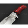 Нож "Ирбис" цм, сталь Х12МФ, рукоять G10 red & black (Фурсач А. А.)