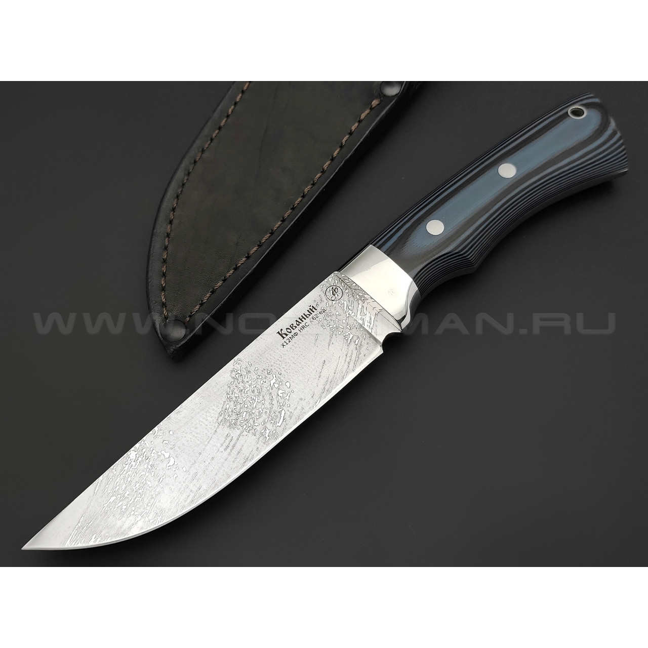 Фурсач А. А. нож Тигр цм, сталь Х12МФ, рукоять G10 black & blue