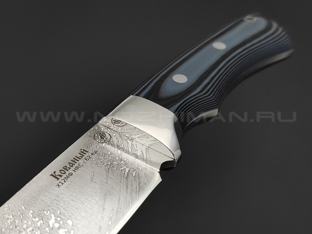 Нож "Тигр" цм, сталь Х12МФ, рукоять G10 black & blue (Фурсач А. А.)