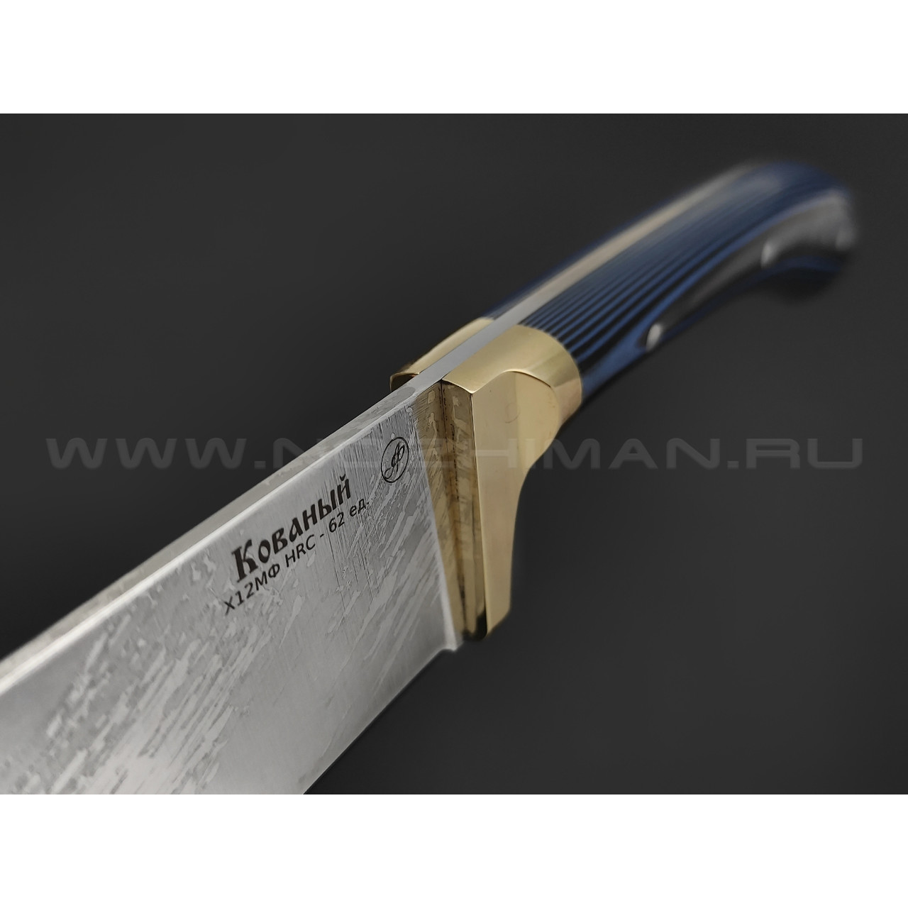 Нож "Пчак" сталь Х12МФ, рукоять G10, латунь (Фурсач А. А.)