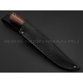 Нож "Ирбис" малютка, сталь Х12МФ, рукоять G10 black & orange (Фурсач А. А.)