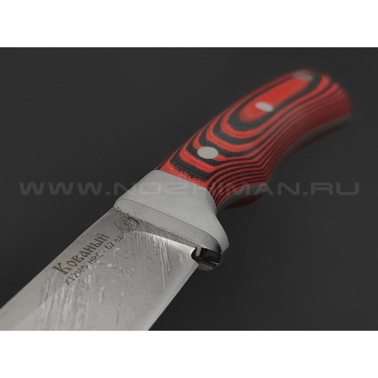 Нож "Газель" малютка, сталь Х12МФ, рукоять G10 black & red (Фурсач А. А.)