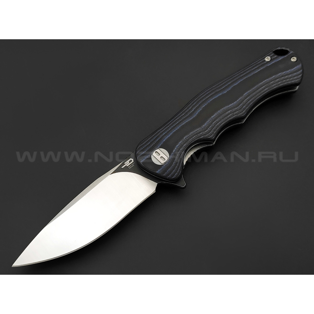 Нож Bestech Bobcat BG22D-2 сталь D2, рукоять G10 black & blue