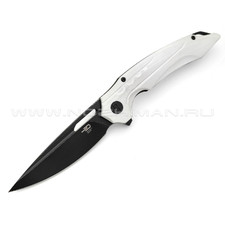 Нож Bestech Ornetta BG50E сталь D2 black, рукоять G10 white