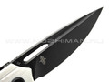 Нож Bestech Ornetta BG50E сталь D2 black, рукоять G10 white
