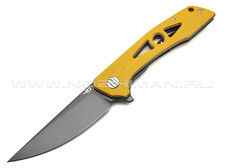 Нож Bestech Eye of Ra BG23C сталь D2 grey, рукоять G10 yellow