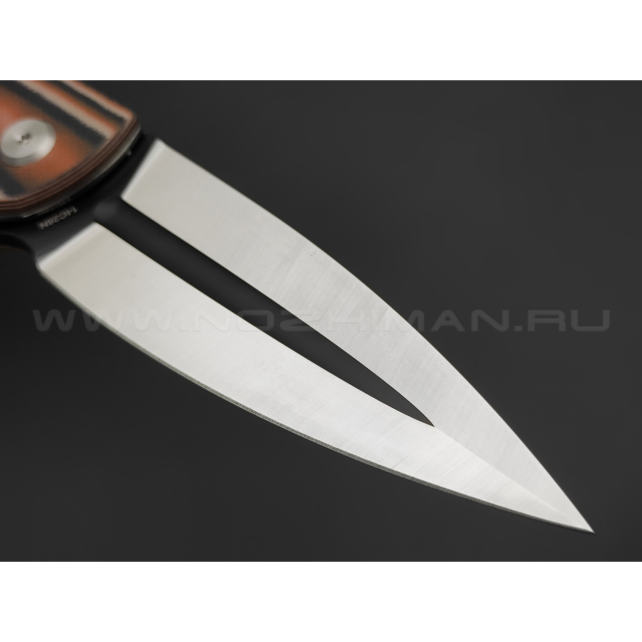 Нож Bestech Fin BG34C-2 сталь Sandvic 14C28N, рукоять G10 black & orange