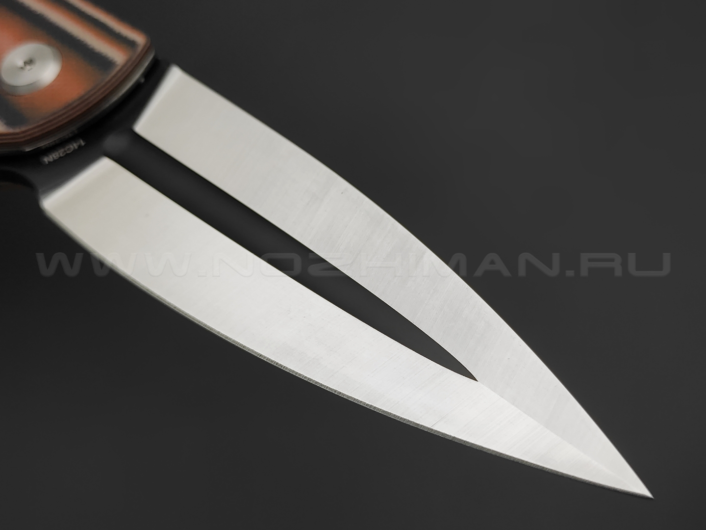 Нож Bestech Fin BG34C-2 сталь Sandvic 14C28N, рукоять G10 black & orange