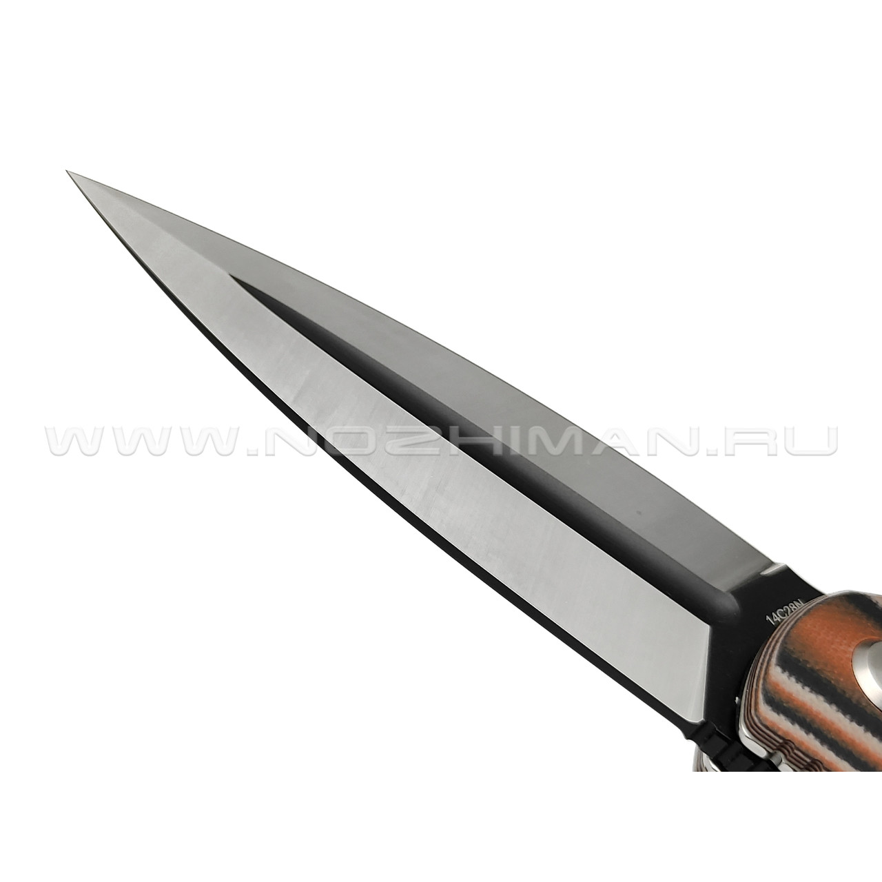 Нож Bestech Fin BG34C-2 сталь Sandvic 14C28N, рукоять G10 black & orange