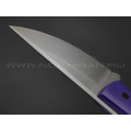 ZH Knives нож Персик сталь N690 satin, рукоять G10 purple ZH Knives нож Персик сталь N690 satin, рукоять G10 purple