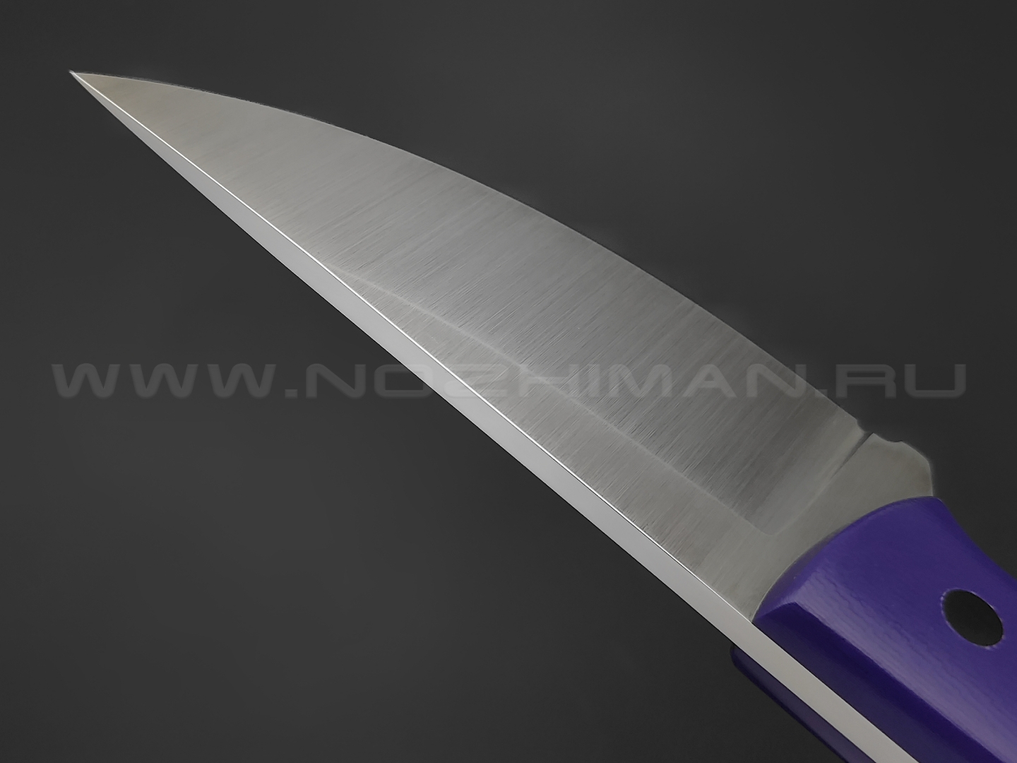 ZH Knives нож Персик сталь N690 satin, рукоять G10 purple