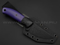 ZH Knives нож Персик сталь N690 satin, рукоять G10 purple