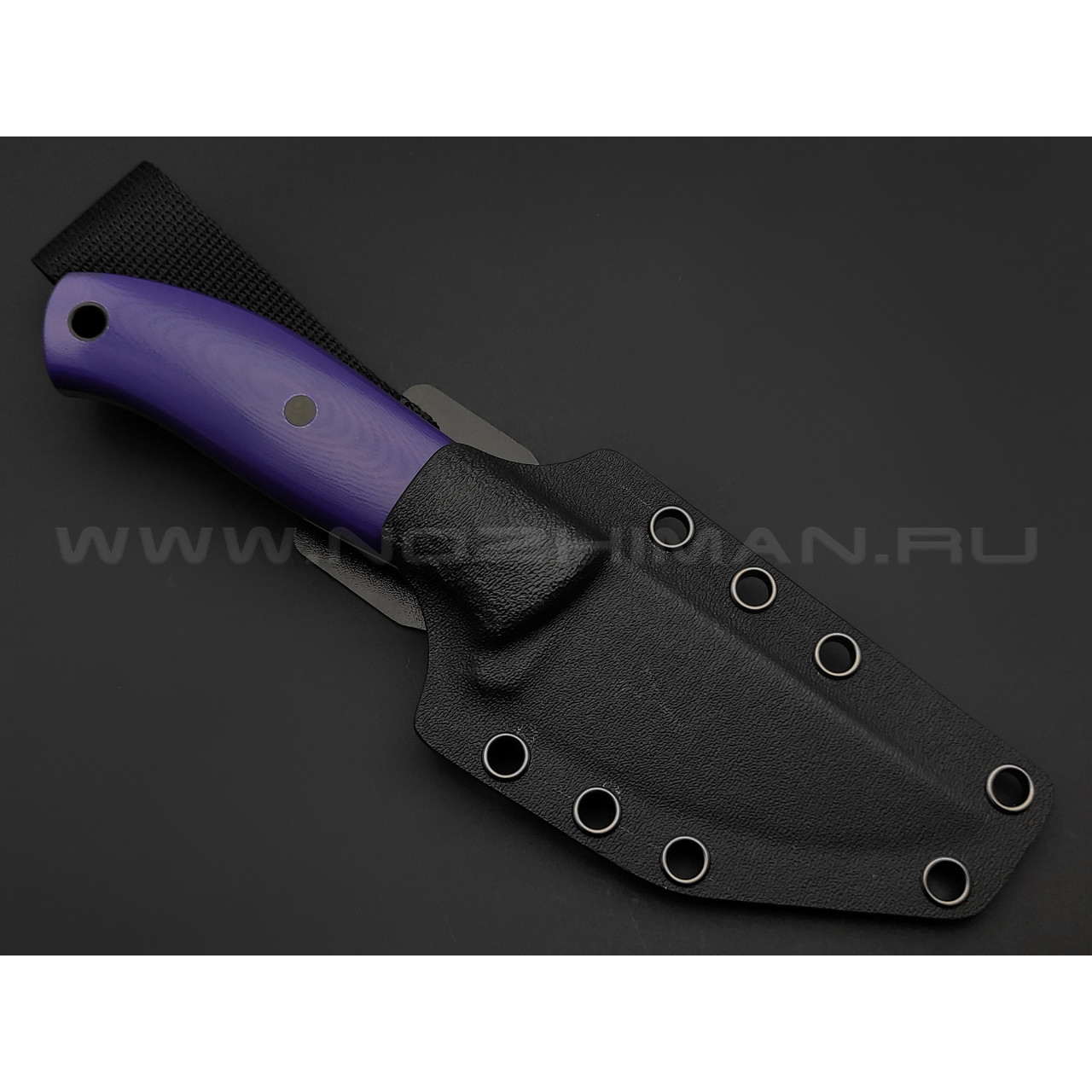 ZH Knives нож Персик сталь N690 satin, рукоять G10 purple