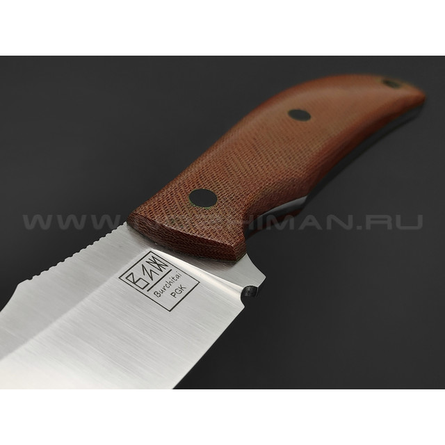 ZH Knives нож Palmistry увеличенный, сталь PGK satin, рукоять Micarta brown