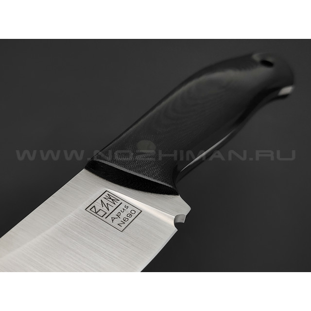 ZH Knives нож Персик сталь N690 satin, рукоять Micarta black