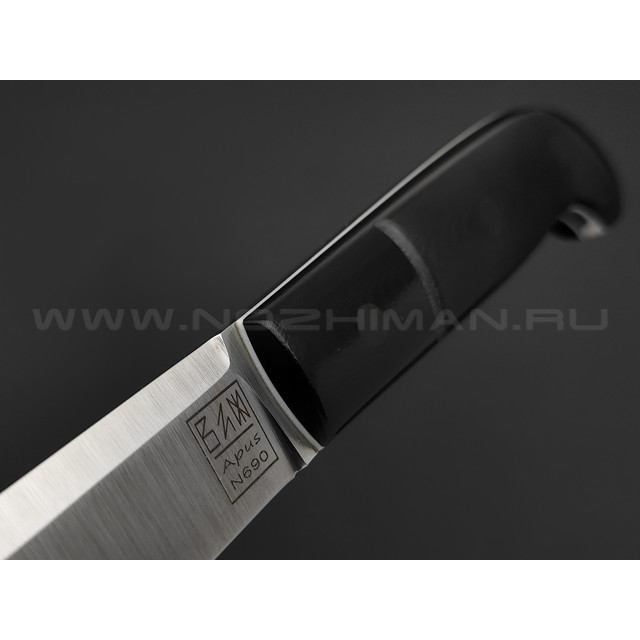 Zh Knives нож Septima сталь N690 satin, рукоять G10 black