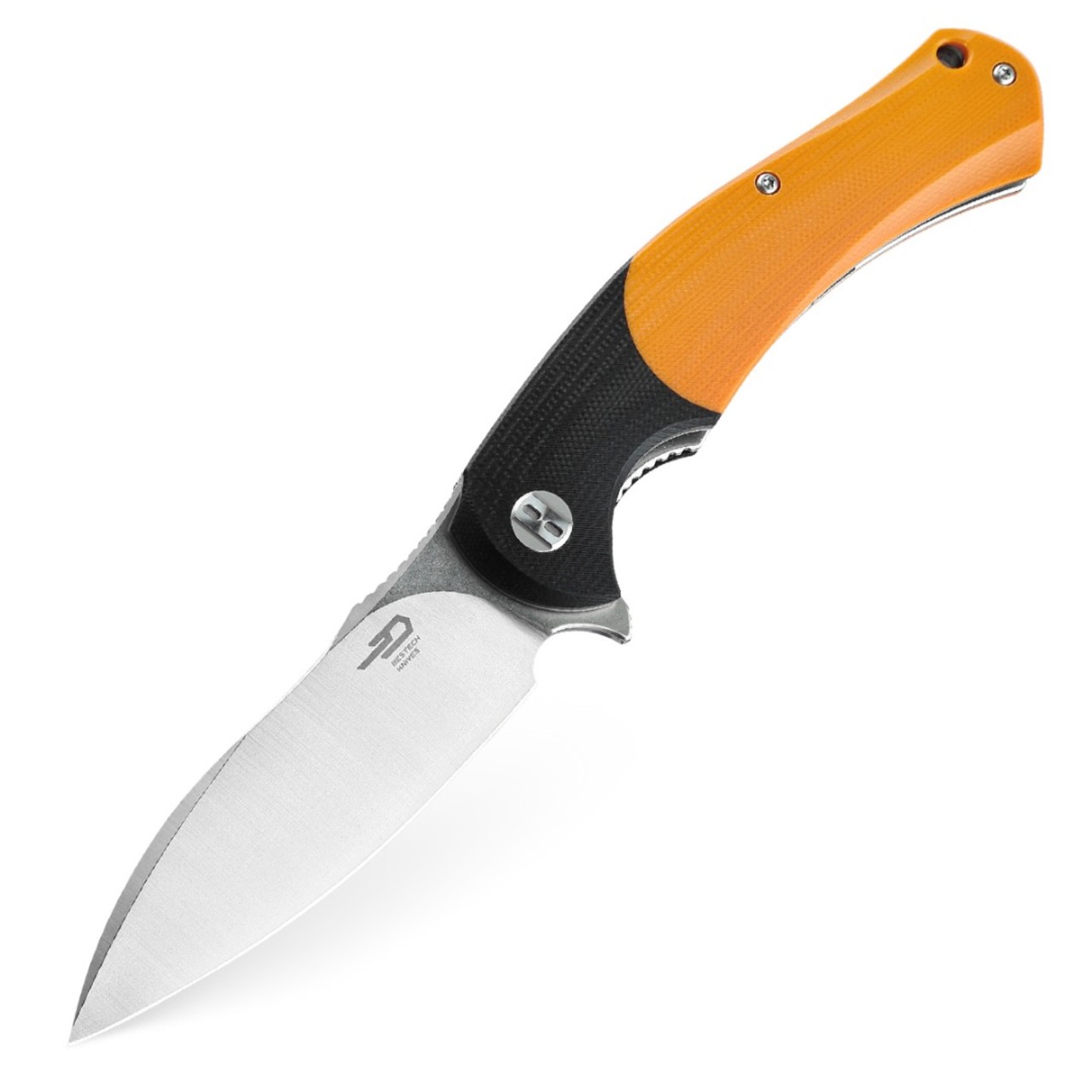 Нож Bestech Penguin BG32C сталь D2, рукоять G10 black & orange