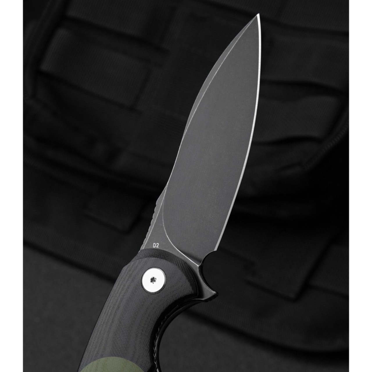 Нож Bestech Penguin BG32E сталь D2 блэквош, рукоять G10 black & green