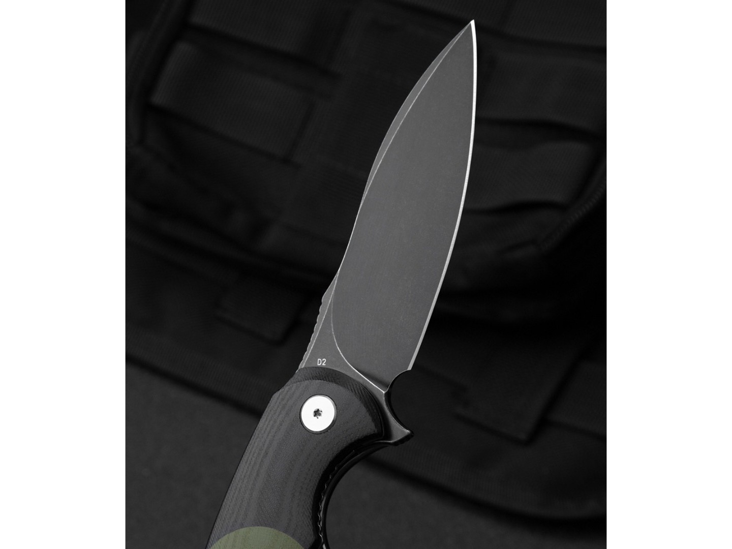 Нож Bestech Penguin BG32E сталь D2 blackwash, рукоять G10 black & green