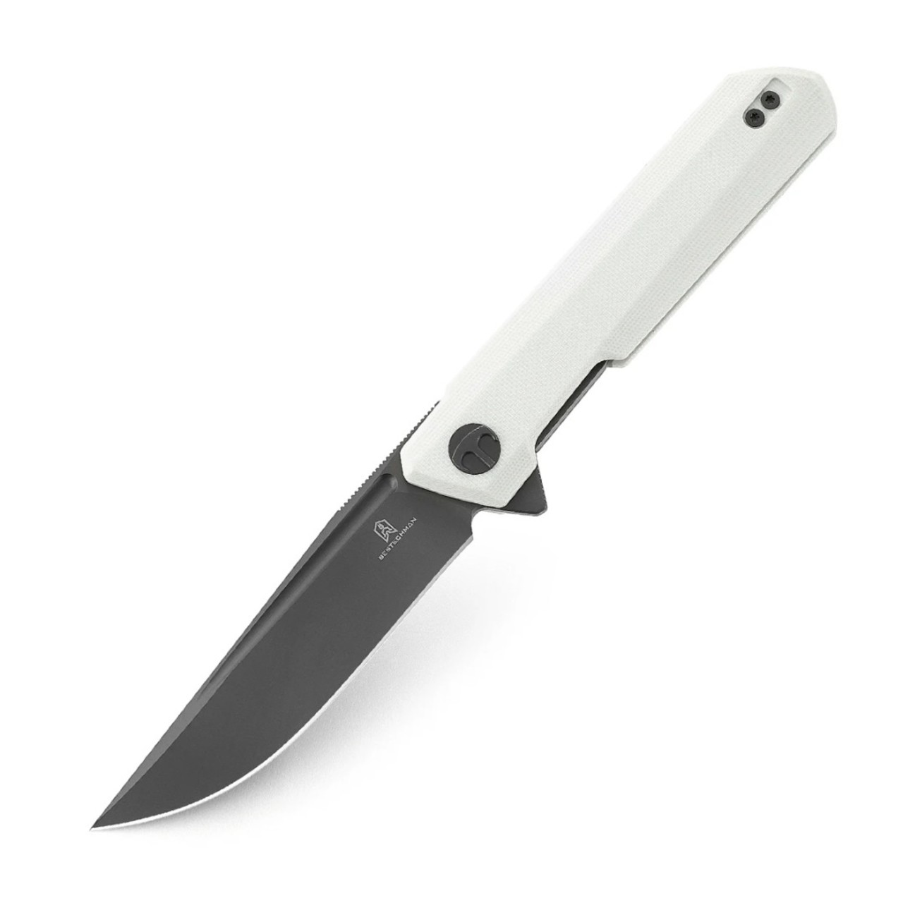 Нож Bestechman Dundee BMK01I сталь D2 black, рукоять G10 white