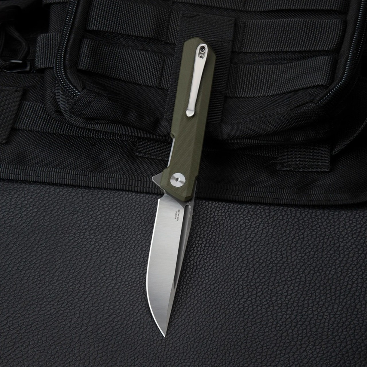 Нож Bestechman Dundee BMK01B сталь D2, рукоять G10 OD green