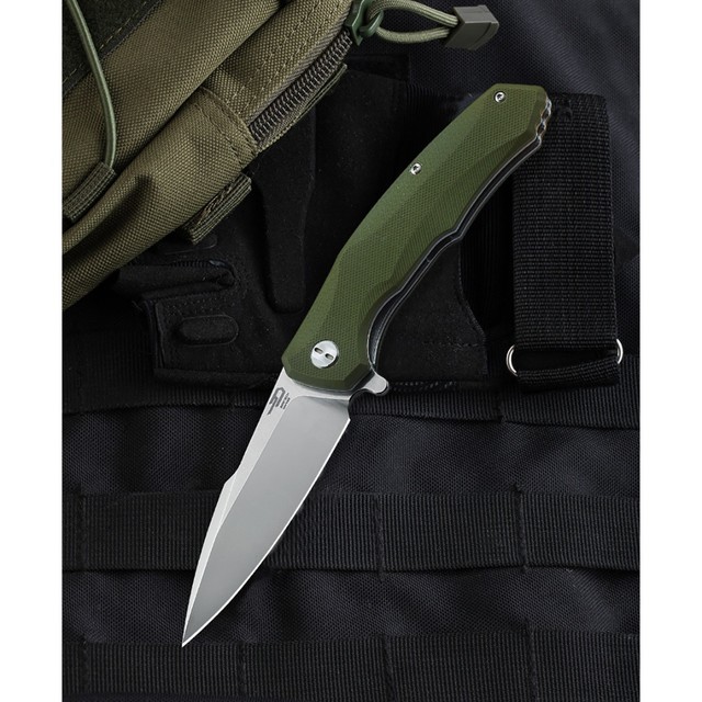 Нож Bestech Warwolf BG04B сталь D2 сатин, рукоять G10 green