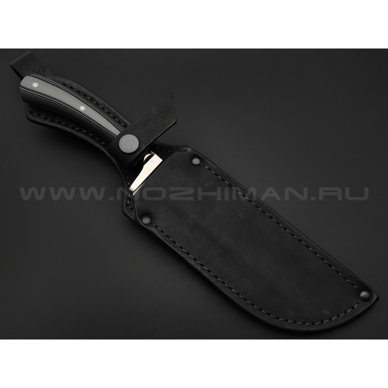 Нож "Пчак" сталь 9ХС, рукоять G10, мельхиор (Фурсач А. А.)