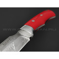 Фурсач А. А. нож Рысь цм, сталь Х12МФ, рукоять G10 red