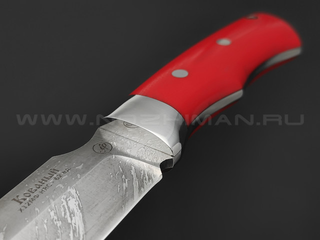 Нож "Рысь" цм, сталь Х12МФ, рукоять G10 red (Фурсач А. А.)