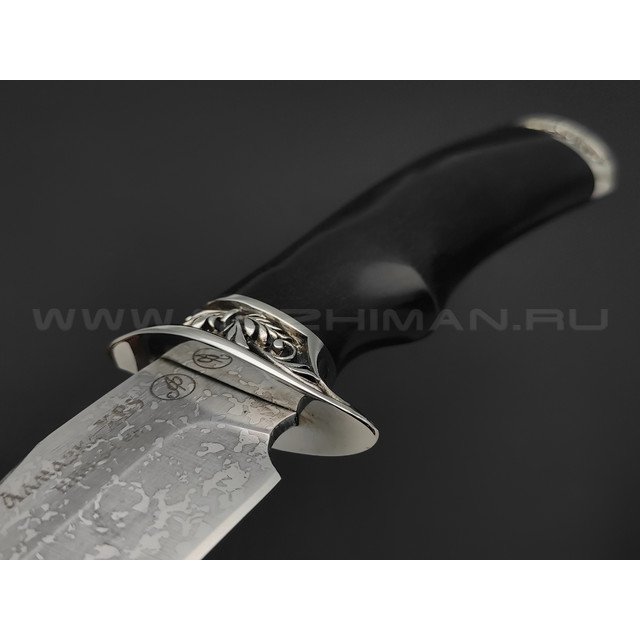 Нож "Рыбак-М" сталь Алмазка ХВ5, рукоять граб, мельхиор (Фурсач А. А.)