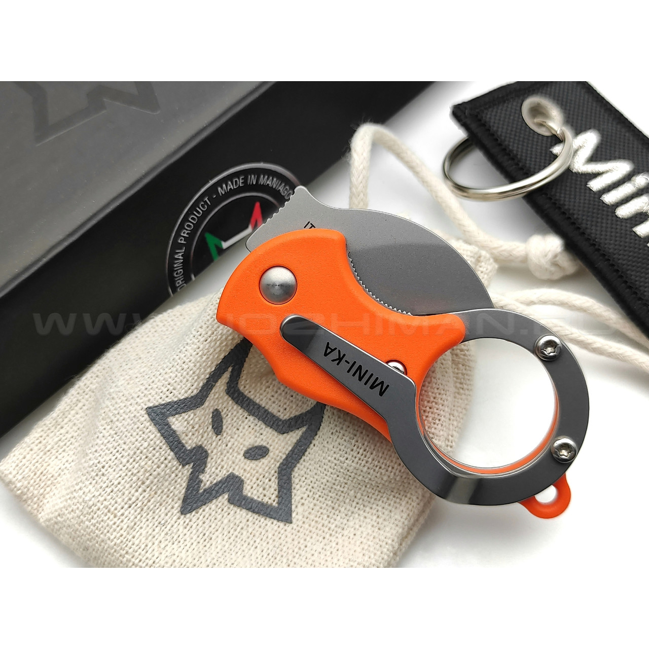 Нож Fox Mini-Ka Orange FX-535 O сталь 1.4116, рукоять FRN