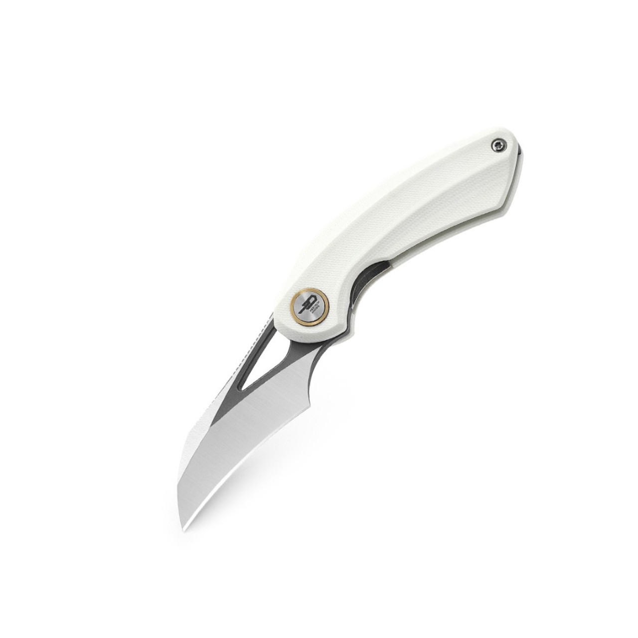 Нож Bestech Bihai BG53E сталь 14C28N satin, рукоять G10 white