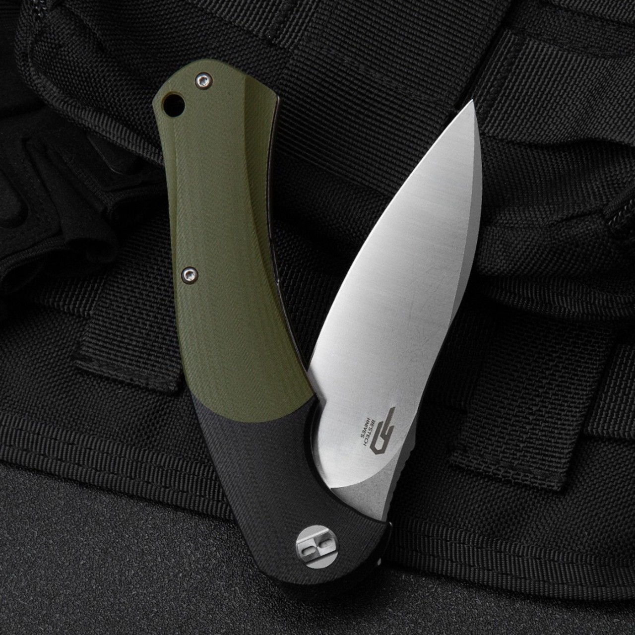 Нож Bestech Penguin BG32A сталь D2, рукоять G10 black & green
