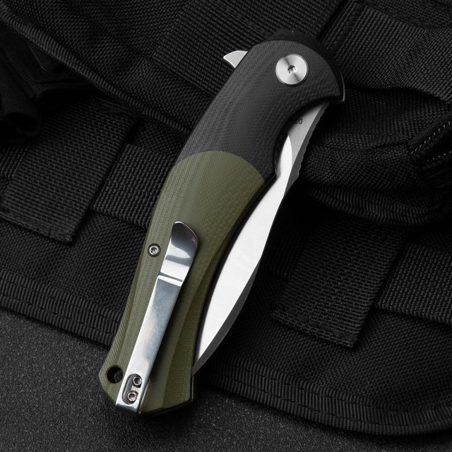 Нож Bestech Penguin BG32A сталь D2, рукоять G10 black & green
