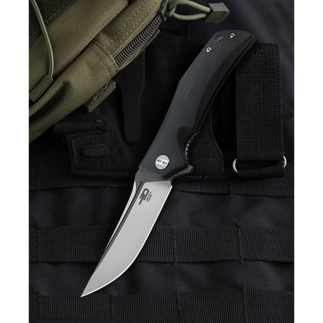 Нож Bestech Scimitar BG05A-2 сталь D2, рукоять G10 black