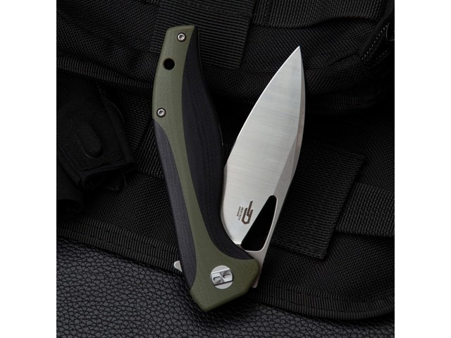 Нож Bestech Komodo BG26A сталь D2, рукоять G10 black & green