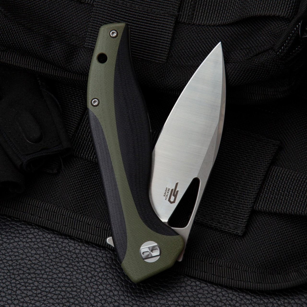 Bestech Knives складной нож Komodo BG26A сталь D2 сатин-стоунвош, рукоять G10 чёрно-зеленый